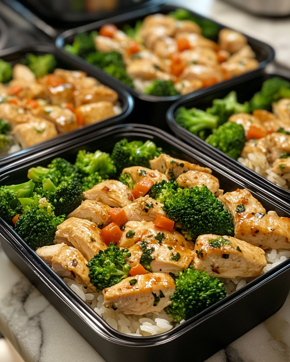 Chicken rice and broccoli meal prep bowls 5 Quick Fresh Bowl