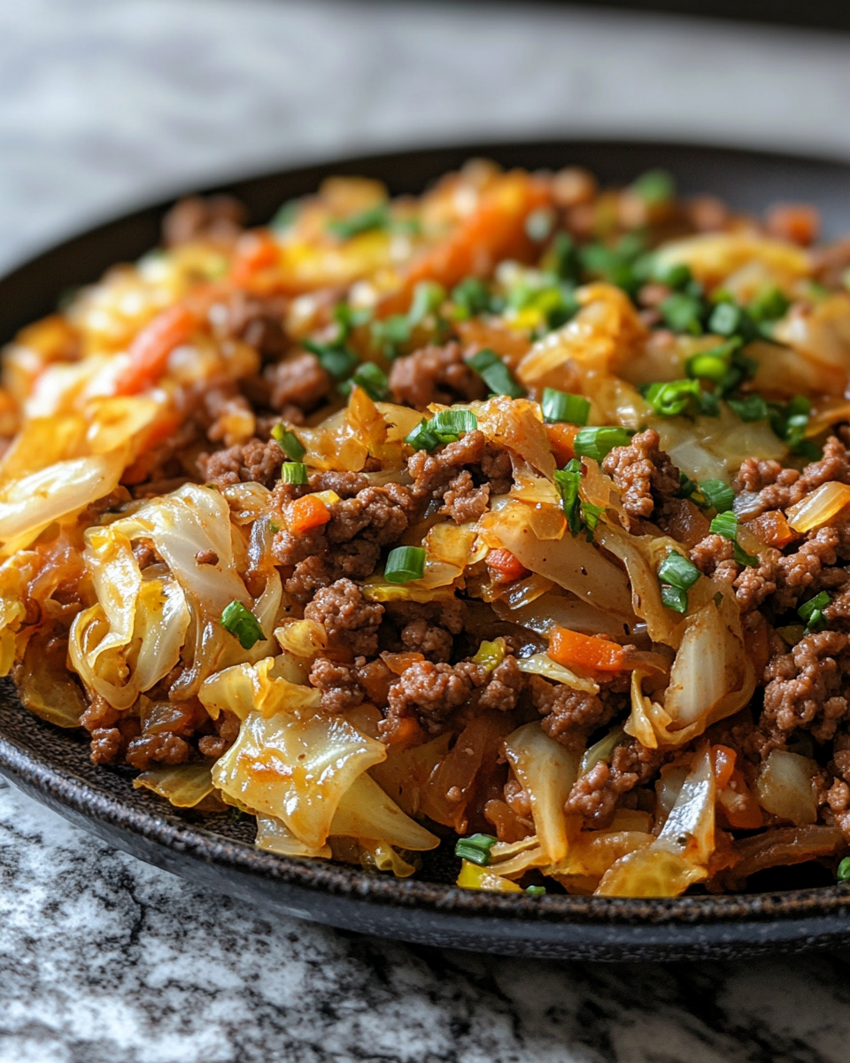 Ground beef and cabbage skillet 30-Minute Simple Massive